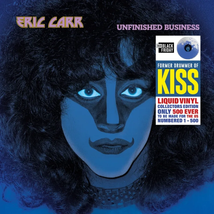 Eric Carr from KISS Unfinished Business: The Liquid Vinyl Numbered Edition