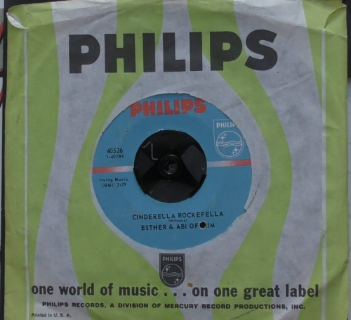 Esther &amp; Abi Ofarim ‎– "Cinderella Rockefella" / Your Heart Is Free Just Like The Wind Philips ‎– 40526
