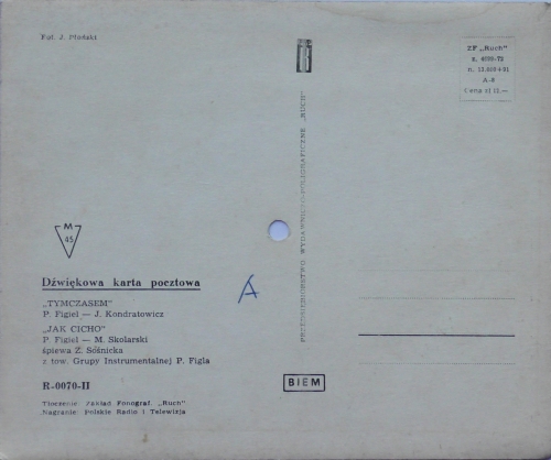 Zdzisława Sośnicka – Tymczasem / Jak Cicho Przedsiębiorstwo Wydawniczo-Poligraficzne "Ruch" – R-0070