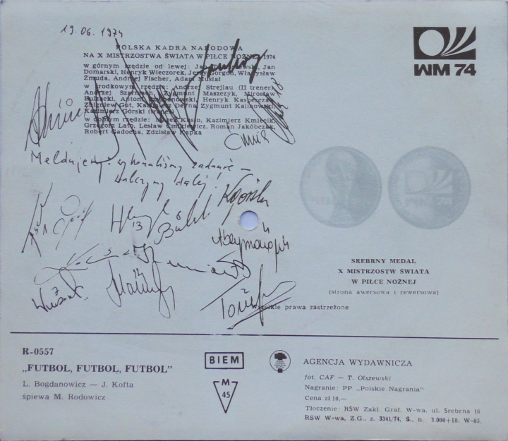 M. Rodowicz – Futbol, Futbol, Futbol Agencja Wydawnicza RSW – R-0557