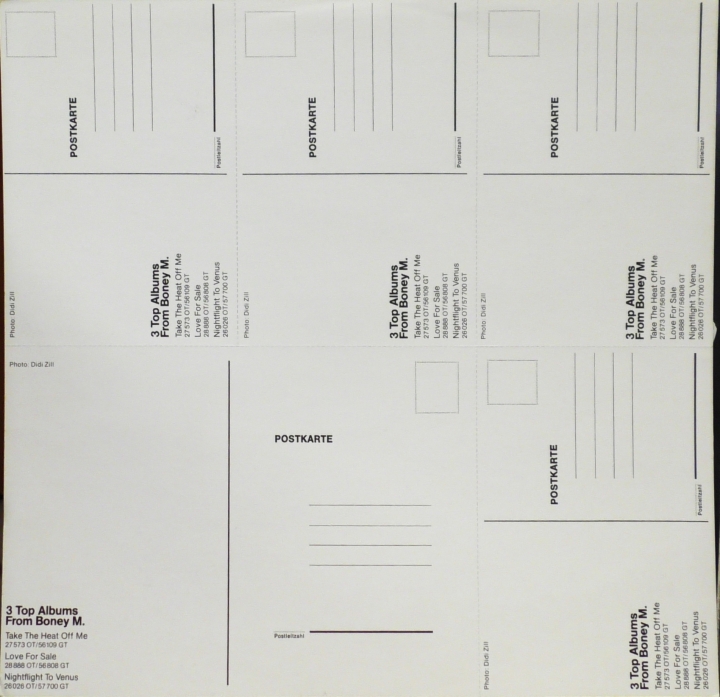 Boney M. – Nightflight To Venus Hansa International – 26 026 OT + Postcards