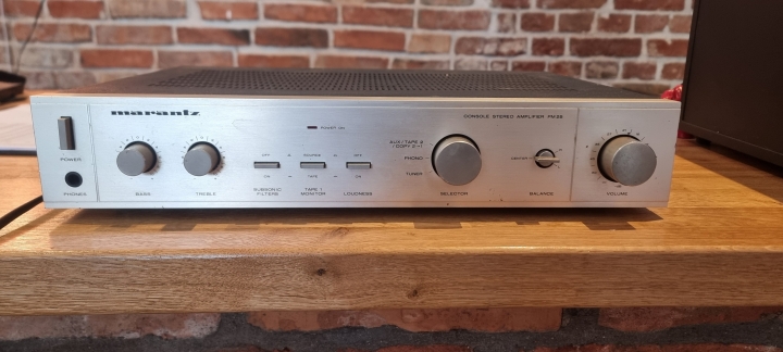 Plattenspieler, Marantz, JJ, 120, Verstärker, Marantz, PM-25