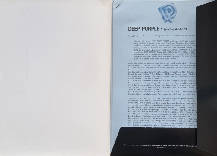 Deep Purple – Perfect Strangers Polydor – 823 777-1