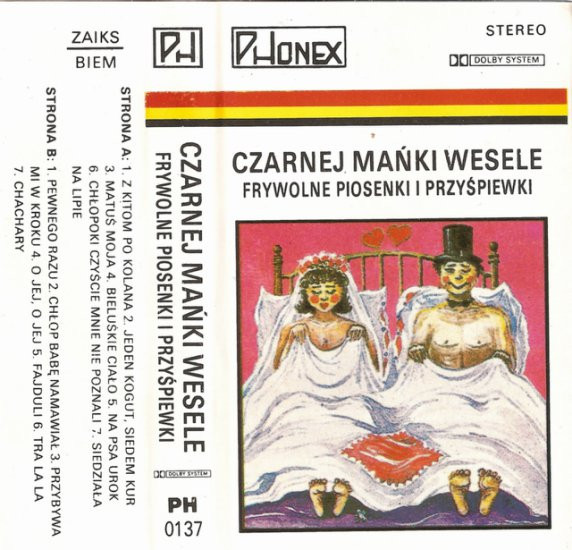Fachmajstry – Czarnej Mańki Wesele (Frywolne Piosenki I Przyśpiewki) Phonex – PH 0137