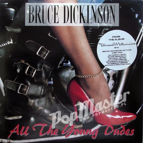 Bruce Dickinson All The Young Dudes EM 142 A1/B1 Black paper labels Rock Winyl 