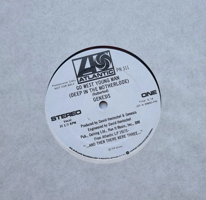 Genesis – Go West Young Man (Deep In The Motherlode) Atlantic – PR 311 PROMO COPY