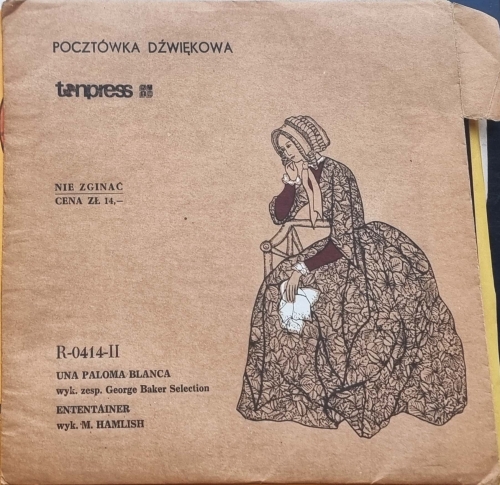 George Baker Selection / M. Hamlish – Una Paloma Blanca / Entertainer Label: Tonpress – R-0414-II Format: Flexi-disc, 7", 45 RPM,