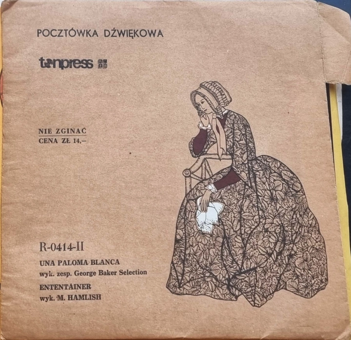 George Baker Selection / M. Hamlish – Una Paloma Blanca / Entertainer Label: Tonpress – R-0414-II Format: Flexi-disc, 7", 45 RPM,