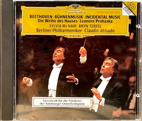 Beethoven, Sylvia McNair, Bryn Terfel, Berliner Philharmoniker, Claudio Abbado – Bühnenmusik • Incidental Music (Die Weihe Des Hauses • Leonore Prohaska) Deutsche Grammophon – 447 748-2