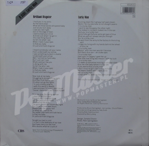 Bruce Springsteen Brilliant Disguise 651141 6 12" 45 RPM Виниловые Пластинки 12" Макси сингл rock