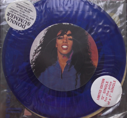 Donna Summer ‎– The Woman In Me Warner Bros. Records ‎– U9983CT Vinyl, 12", Single, Limited Edition, Blue