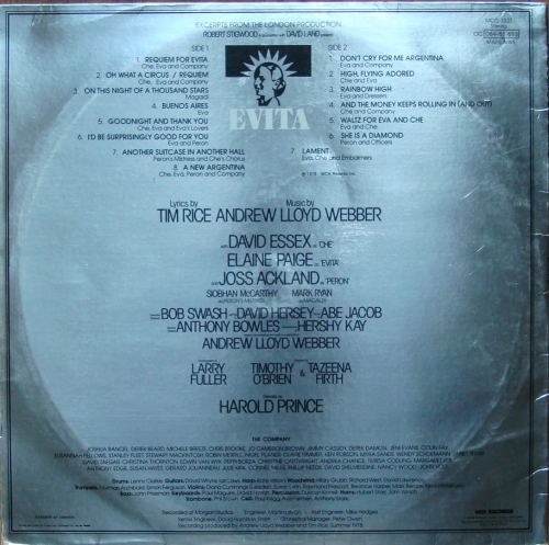 plyta,winylowa,Andrew,Lloyd,Webber,And,Tim,Rice,Evita ,MCG,3527 