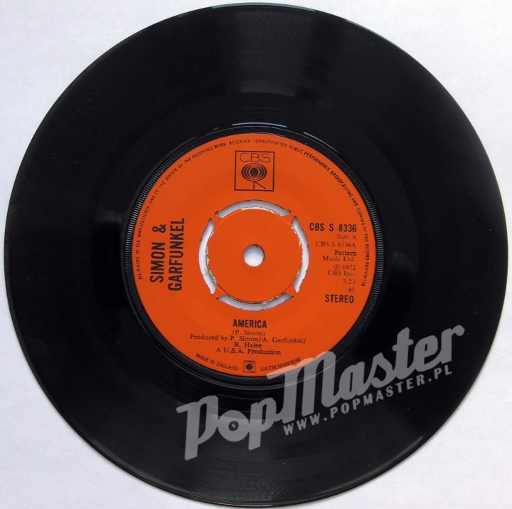 Simon & Garfunkel America CBS S 8336 A2/B1 Folk Winyle