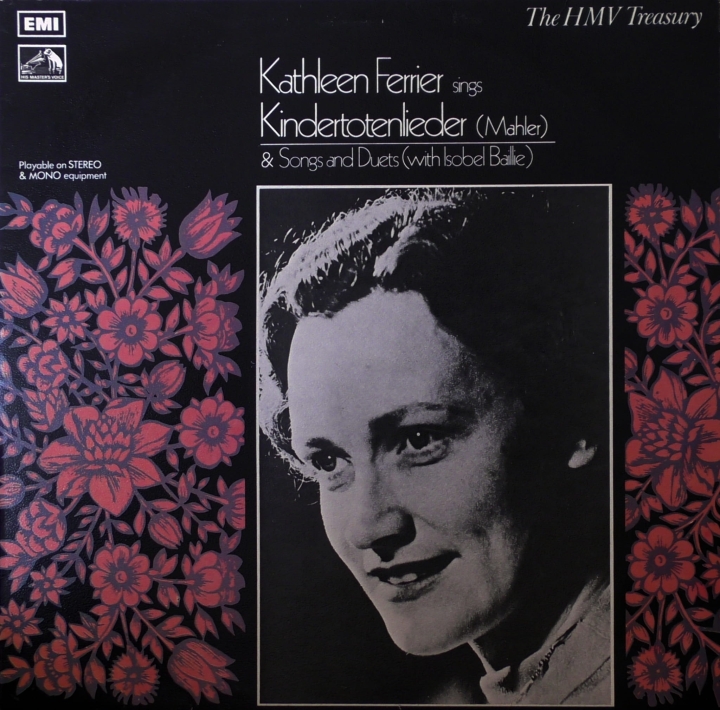 Kathleen Ferrier ‎– Kindertotenlieder (Mahler)  His Master's Voice ‎– HLM7002