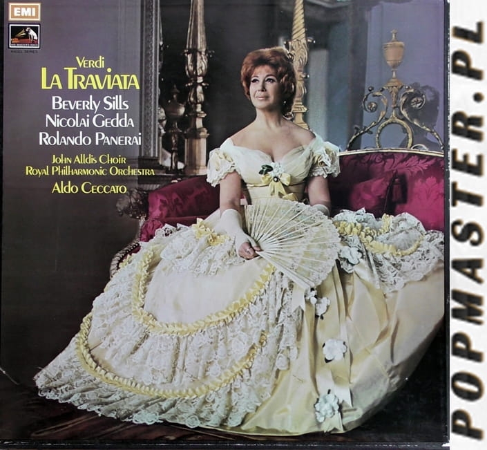 Verdi, Beverly Sills, Nicolai Gedda, Rolando Panerai, Aldo Ceccato ‎– La Traviata His Master's Voice ‎– SLS 960 3 × Vinyl, LP Box