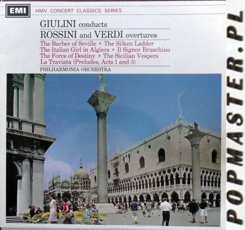 Giulini Conducts Philharmonia Orchestra ‎– Rossini And Verdi Overtures His Master's Voice ‎– SXLP 30094 Vinyl, LP, Reissue, Stereo 