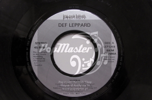 Def Leppard ‎ Heaven Is Bludgeon Riffola ‎– LEP LH 9 Single, Jukebox, Silver labels