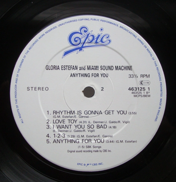 Gloria Estefan And Miami Sound Machine ‎– Anything For You 463125 1 Latin,Pop Sklep z Płytami Winylowymi
