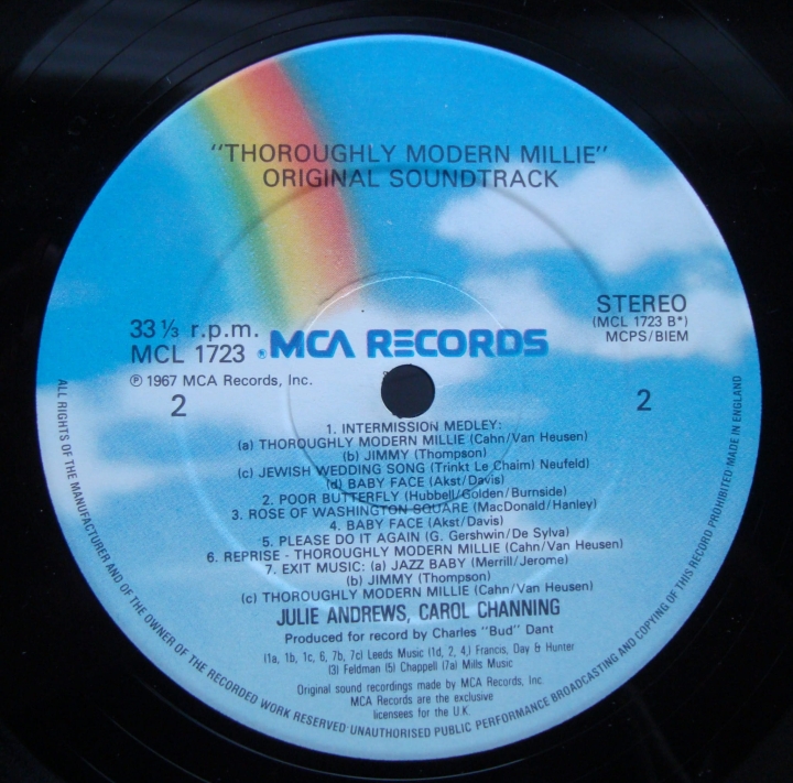 Julie Andrews Carol Chaning - Thoroughly Modern Millie (Original Sound Track) Stage&Screen 