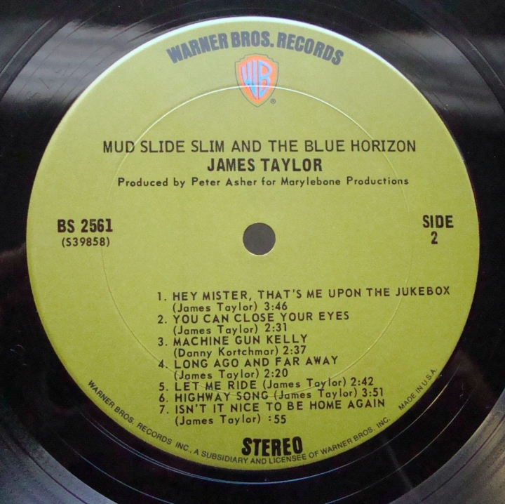 Mud Slide Slim And The Blue Horizont/James Taylor BS 2561 Rock 