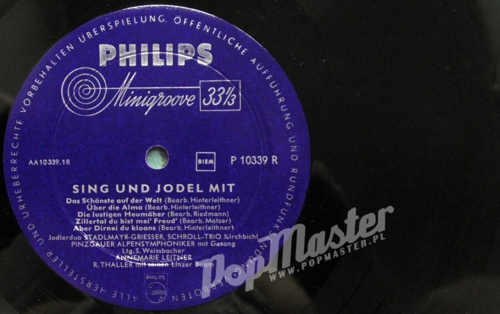 Sing Und Jodel Mit Sing Und Jodel P 10 339 R Folk On Vinyl's