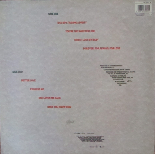 Luther Vandross ‎– Forever, For Always, For Love 463001 1 Funk / Soul Sklep z Winylami 