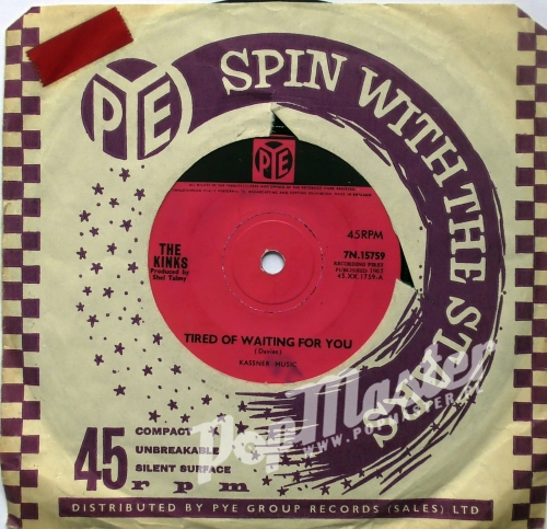 The Kinks Tired Of Waiting For You 7N. 15759 7" Singiel Rock Winyl 