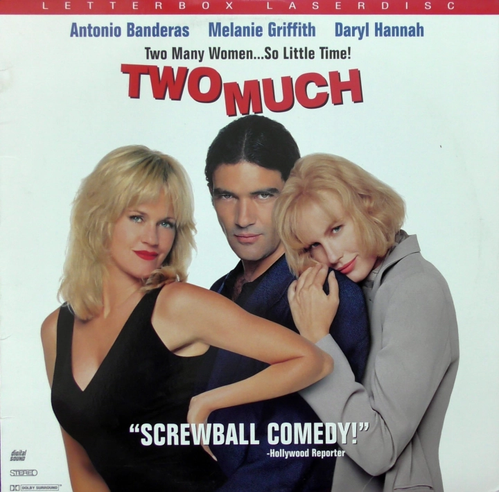Two Much-LaserDisc- Antonio Banderas Melanie Griffith 786936016109