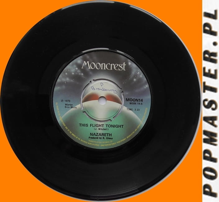 Vinila ieraksti,  Rekords tal-vinil, Pukapuka Vinyl, Vinyl नोंदी, Vinyl Records- ը, د وینیل ریکارډونه, وینیل رکوردها, Registros de vinil, Înregistrări de vinil, Înregistrări de vinil, Nazareth ‎– This Flight Tonight Mooncrest ‎– MOON14 Vinyl, 7", Single