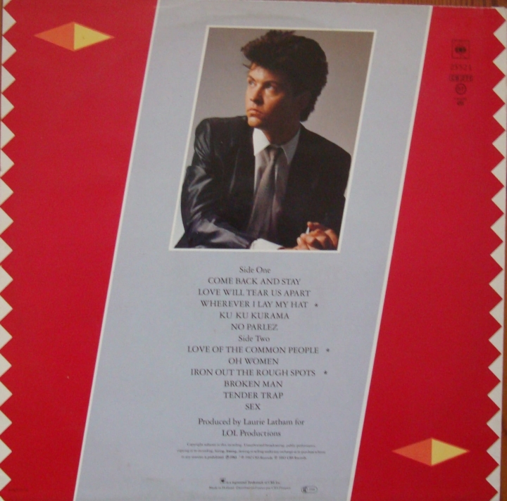 Paul Young ‎– No Parlez CBS 25521 Pop , Rock Sklep z Płytami Winylowymi