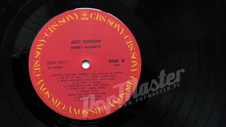 George Wettling Bobby Hackett Jazz Session 20AP 1817 + Insert Jazz Пластинка