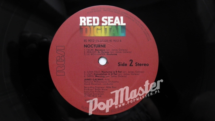 James Galway Nocturne RCA RL 25463 / RS 90 12 Vinyl Classical Music