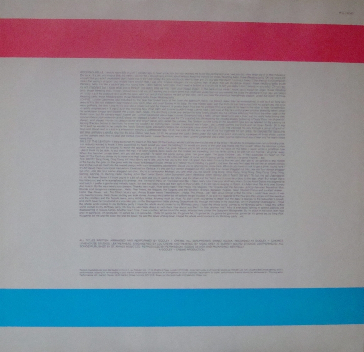 Godley + Creme ‎ Ismism POLD 5043 Vinyl