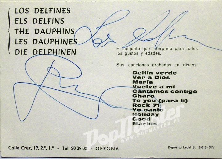 Los Delfines En La Costa Brava Yo Canto Holiday S.PR. 112 Artyphon