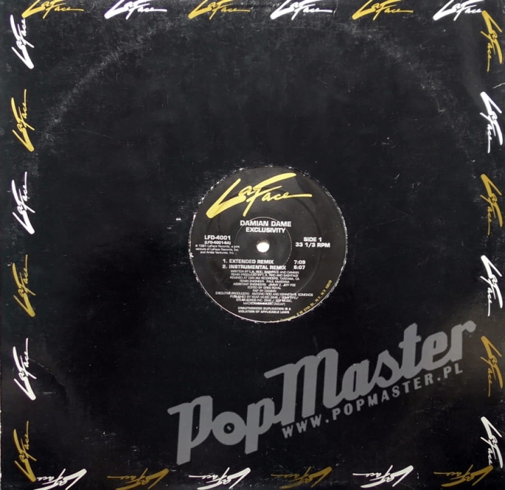 Damian Dame Exclusivity LaFace Records ‎– LFD-4001 Hip Hop, Funk, Soul Winyl