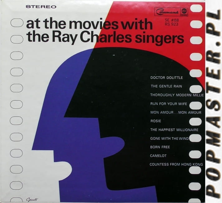 The Ray Charles Singers ‎– At The Movies Command ‎– SE #88 SD Vinyl, 7", EP, 33 ⅓ RPM