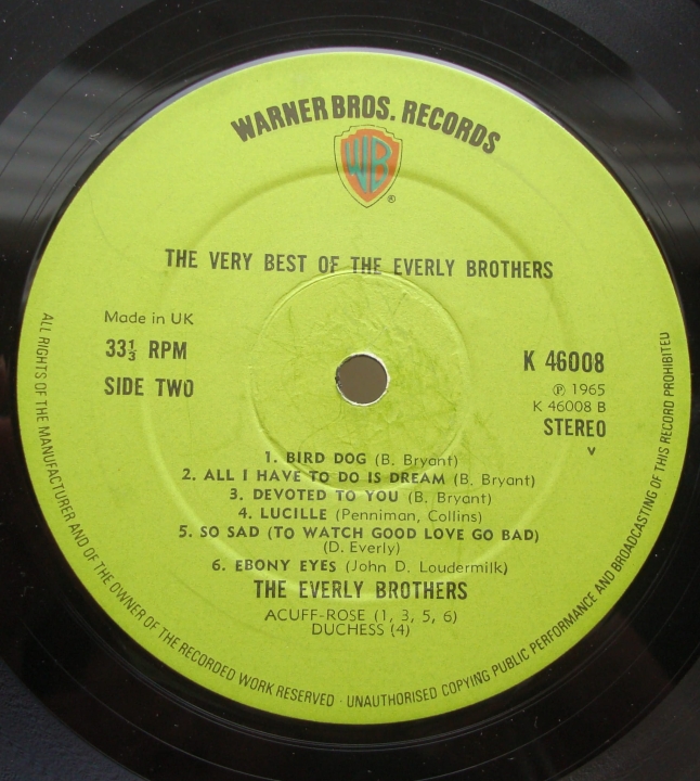 The Everly Brothers - The Very Best Of The Everly Brothers K 46008