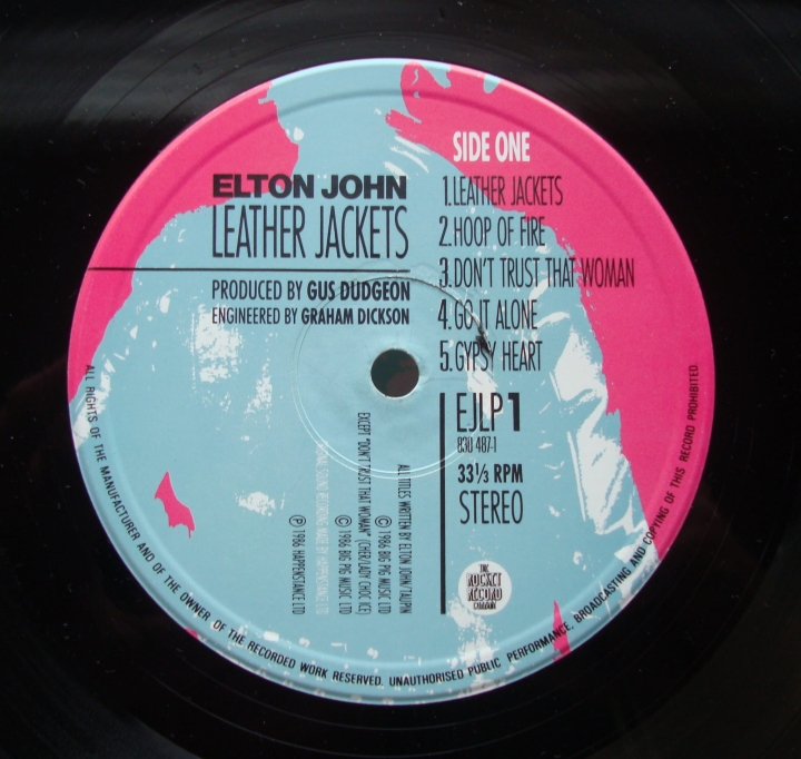 Elton John ‎– Leather Jackets EJLP1 Rock Sklep z Płytami Winylowymi 