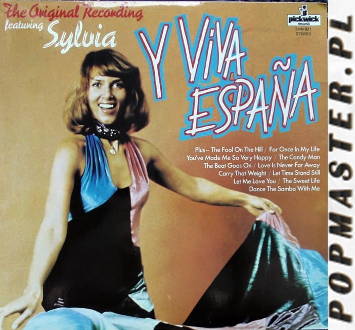 Disco de vinilo, вінілавыя пласцінкі, 黑胶唱片, Виниловые пластинки,plyty,winylowe,Sylvia,Y,Viva,Espana,Pickwick,Records,SHM,921,Vinyl,LP