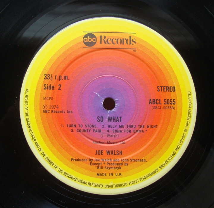 Joe Walsh ‎– So What 