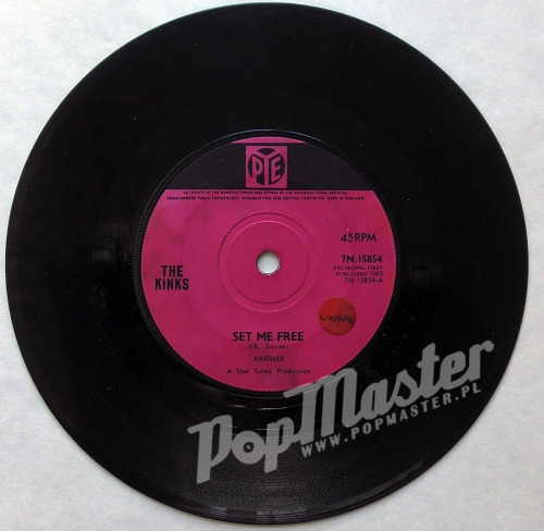 The Kinks Set Me Free / I Need You 7N 15854 7" Singiel Rock Winyl