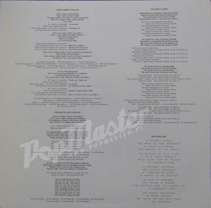 Talking Heads Remain In Light The Collector's Edition Limited edit. No 0596 Promo Copy Very Heavy Vinyl 7599-26095-1 This copy is numbered 0596