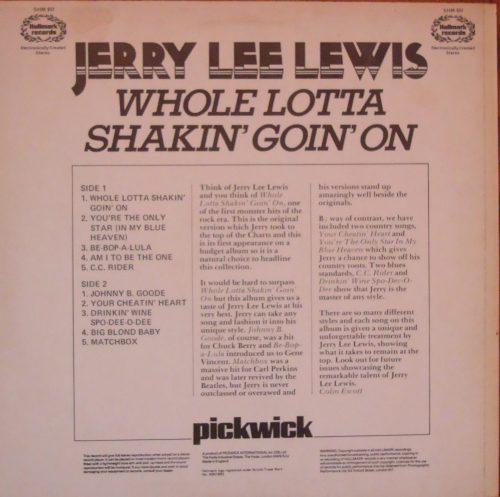 Jerry Lee Lewis ‎– Whole Lotta Shakin' Goin' On SHM 851,A1/B1 Rock,Rock & Roll Sklep z Winylami