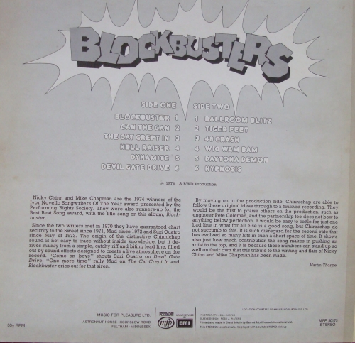 Unknown Artist ‎– Blockbusters MFP 50175 Rock