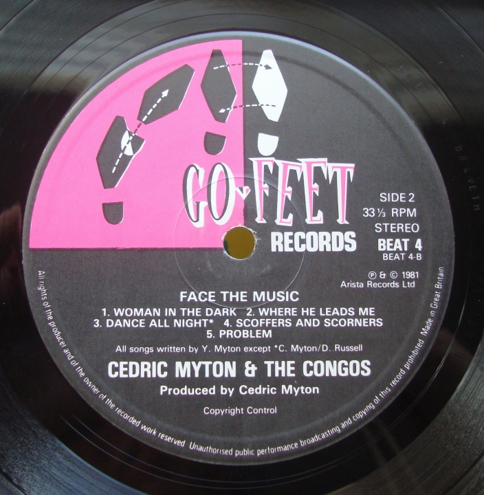 Cedric Myton & The Congos ‎– Face The Music BEAT 4, A1 / B1 Reggae