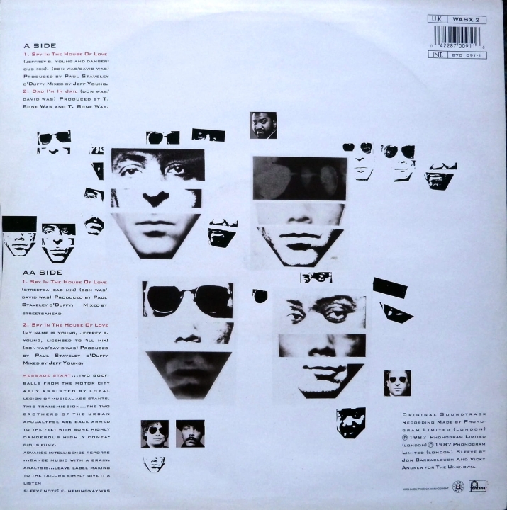 Was Not Was - Spy in the House of Love Fontana – WASX 2