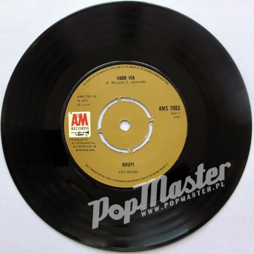 Drupi Vado Via AMS 7083 Pop Winyle