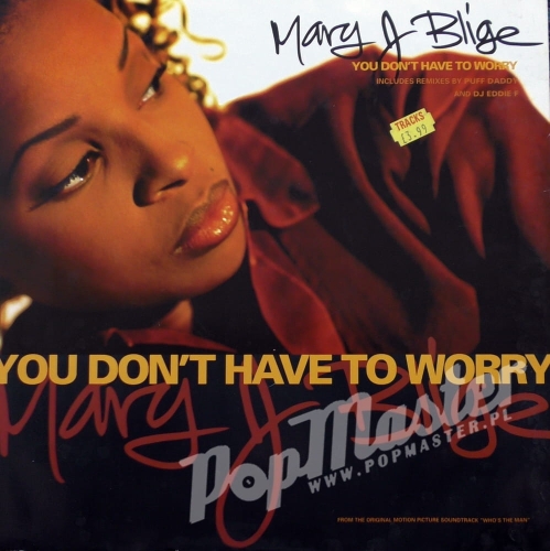 Mary J Blige You Don't Have To Worry MCST 1948 12" Maxi Single 33 RPM Plyta Winylowa