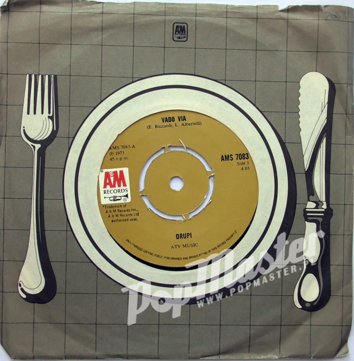 Drupi Vado Via AMS 7083 Pop Winyle