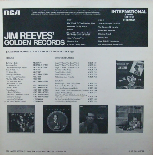 plyta,winylowa,Jim,Reeves,Jim,Reeves,Golden,Records,INTS,1070,Stereo